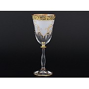 Набор для вина Анжела Mахараджа золото Bohemia Crystal 6шт