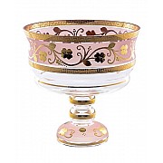 Фруктовница 26 см Розовая Star Crystal