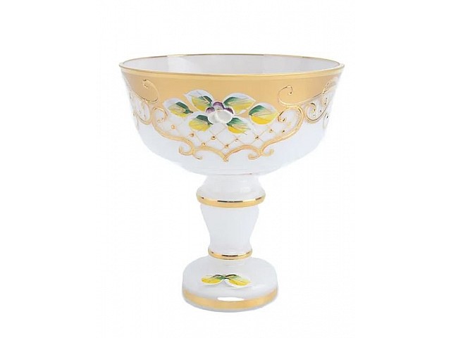 Конфетница 13 см Лепка белая Star Crystal