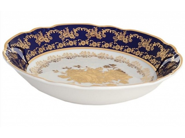 Набор салатников 19 см Thun Констанция Золотая роза Кобальт 7635400 6 шт