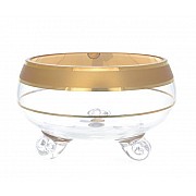 Конфетница 16 см Star Crystal отводка золото