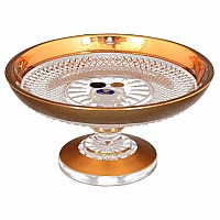 Конфетница 18 см Crystal heart Bohemia