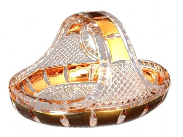 Ваза корзина для конфет 23 см Crystal heart 29954