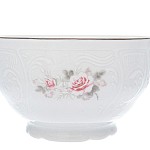 Набор пиал Bernadotte Серая роза платина 13 см