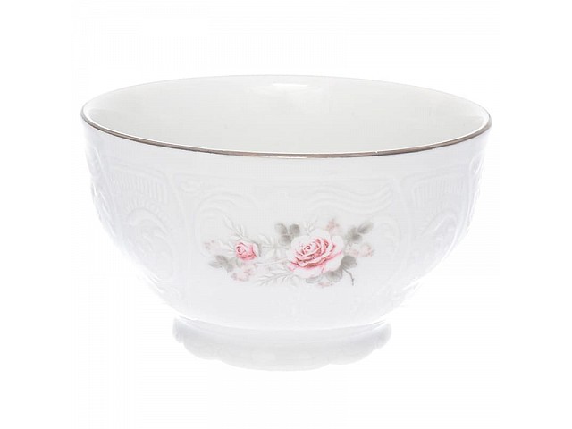 Набор пиал Bernadotte Серая роза платина 13 см