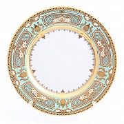 Набор тарелок Falkenporzellan Donna Seladon gold 17 см