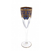 Набор фужеров для шампанского Natalia Golden Blue Decor Astra Gold 170 мл