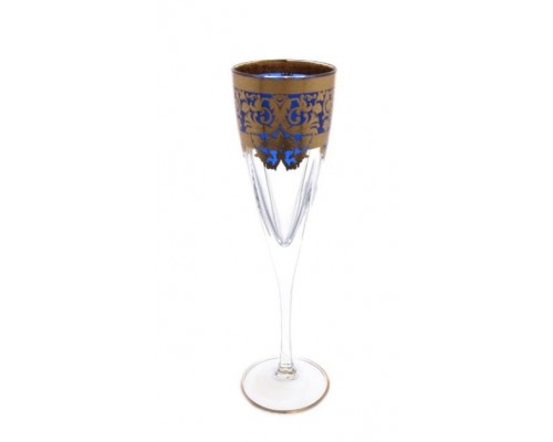 Набор фужеров для шампанского Natalia Golden Blue Decor Astra Gold 170 мл