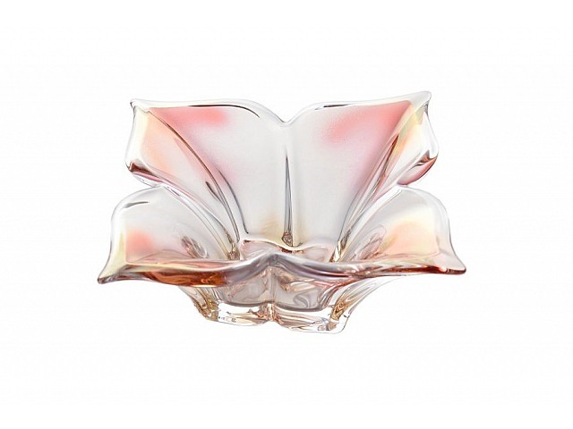 Салатник 20 см розовый Florale Crystalite Bohemia