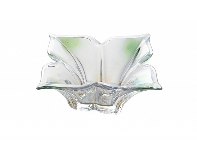 Салатник 20 см зеленый Florale Crystalite Bohemia