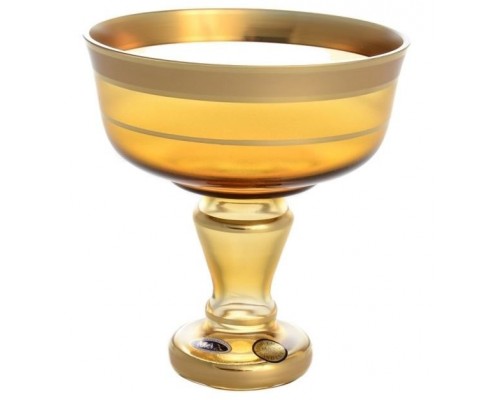 Конфетница 13 см Star Crystal Смальта желтая