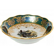 Набор салатников 13 см Охота зеленая Корона 6 шт