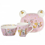 Детский набор посуды Baby girl Royal Classics розовый 3 пр