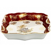 Салатник квадратный 16 см Охота красная Корона