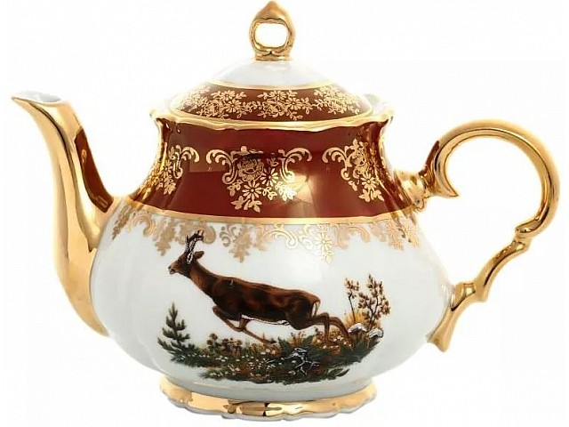 Чайник Охота красная Корона Queens Crown 0,7 л