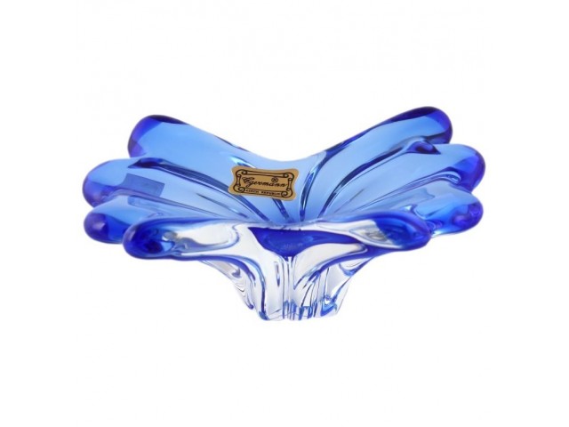 Конфетница 13 см синяя бабочка Egermann