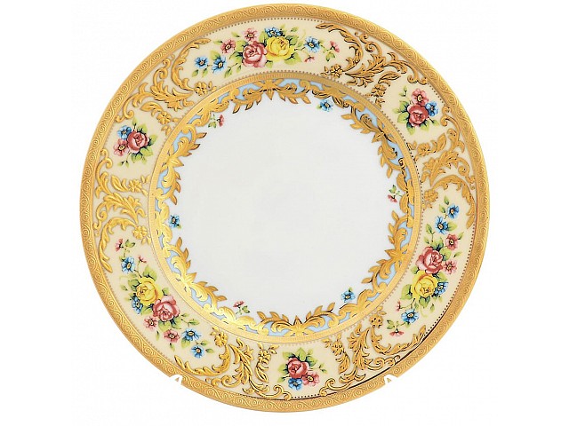Набор тарелок Falkenporzellan Vienna Creme Gold 17 см