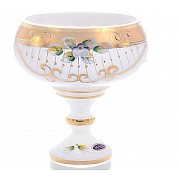 Конфетница белая Bohemia Star Crystal 16 см круглая чаша