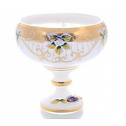 Конфетница Лепка белая Star Crystal 20 см 36494