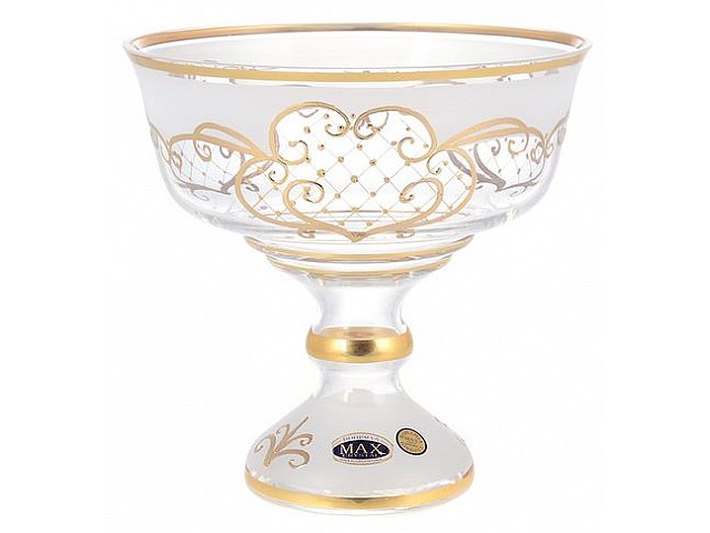 Конфетница Bohemia Star Crystal 20 см матовое стекло