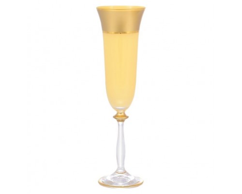 Набор фужеров для шампанского AS Crystal Матовая полоса 190 мл
