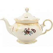 Чайник заварочный Аляска Мелкие цветы Слоновая кость Carlsbad 1,2 л