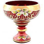 Конфетница 13 см Лепка красная Star Crystal 37502