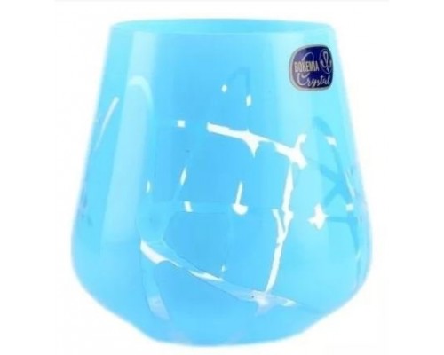 Набор стаканов для воды голубой Crystalex Bohemia 290 мл 6 шт