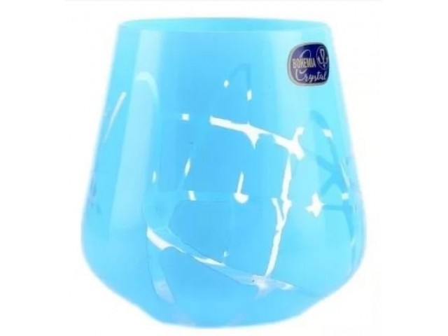 Набор стаканов для воды голубой Crystalex Bohemia 290 мл 6 шт