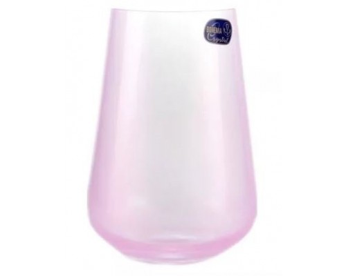 Набор стаканов для воды Crystalex Bohemia Розовый 380 мл 6 шт