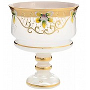 Конфетница белая Bohemia Star Crystal 16 см квадратная прямая чаша