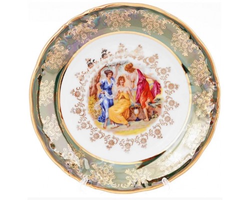 Набор тарелок Carlsbad Фредерика Мадонна Зеленая 19см 6 шт