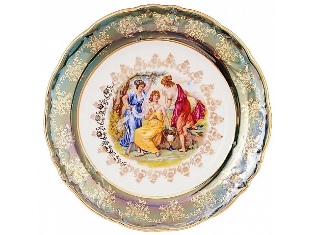 Набор тарелок Carlsbad Фредерика Мадонна Зеленая 25см 6 шт