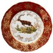 Набор тарелок 19 см Магнолия Охота Красная MZ 6 шт