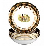 Набор салатников 19 см Магнолия Охота Зеленая MZ 6 шт