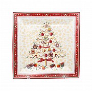 Блюдо квадратное Repast Christmas world Multi 22 см
