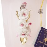 Ваза для цветов White Cristal 37см розовая
