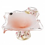 Конфетница White Cristal 11 см розовая