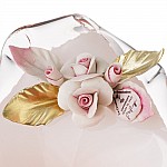 Конфетница White Cristal 11 см розовая