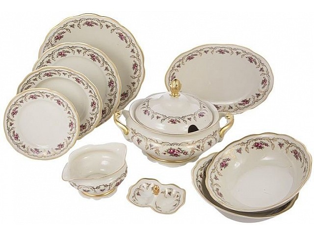 Сервиз столовый Слоновая кость Аляска 2736 Epiag на 6 персон