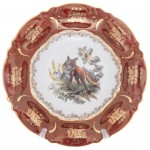 Конфетница Queen's Crown Охота красная 27 см