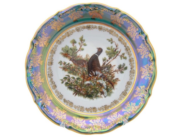 Набор тарелок глубоких Repast Охота зеленая Мария-тереза R-L 23 см