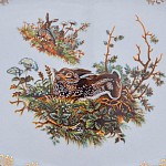 Блюдо овальное Repast Охота зеленая Мария-тереза R-L 33 см