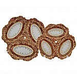 Этажерка Queen's Crown Aristokrat Лист красный 3 яруса