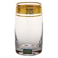 Набор стаканов для воды 250 мл Идеал Золото V-D Bohemia Crystal