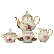 Чайный сервиз Офелия Роза перламутр MZ на 6 персон