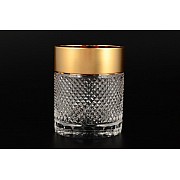 Набор стаканов для виски Фелиция 300 мл Sonne Crystal Золото 6 шт