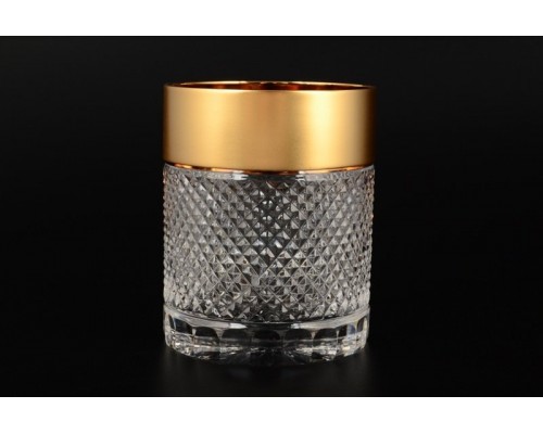 Набор стаканов для виски Фелиция 300 мл Sonne Crystal Золото 6 шт