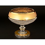 Конфетница 13 см на ножке Max Crystal Золото 25333
