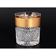 Набор стаканов для воды 320 мл Max Crystal Золото Bohemia (6 штук)